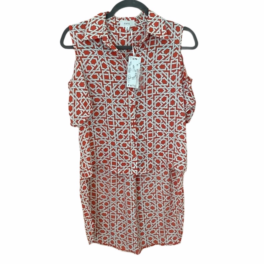 🧡New with tags🧡 Cold Shoulder/High-Low Blouse